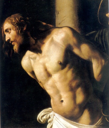 handsome and hunky Jesus by Caravaggio.